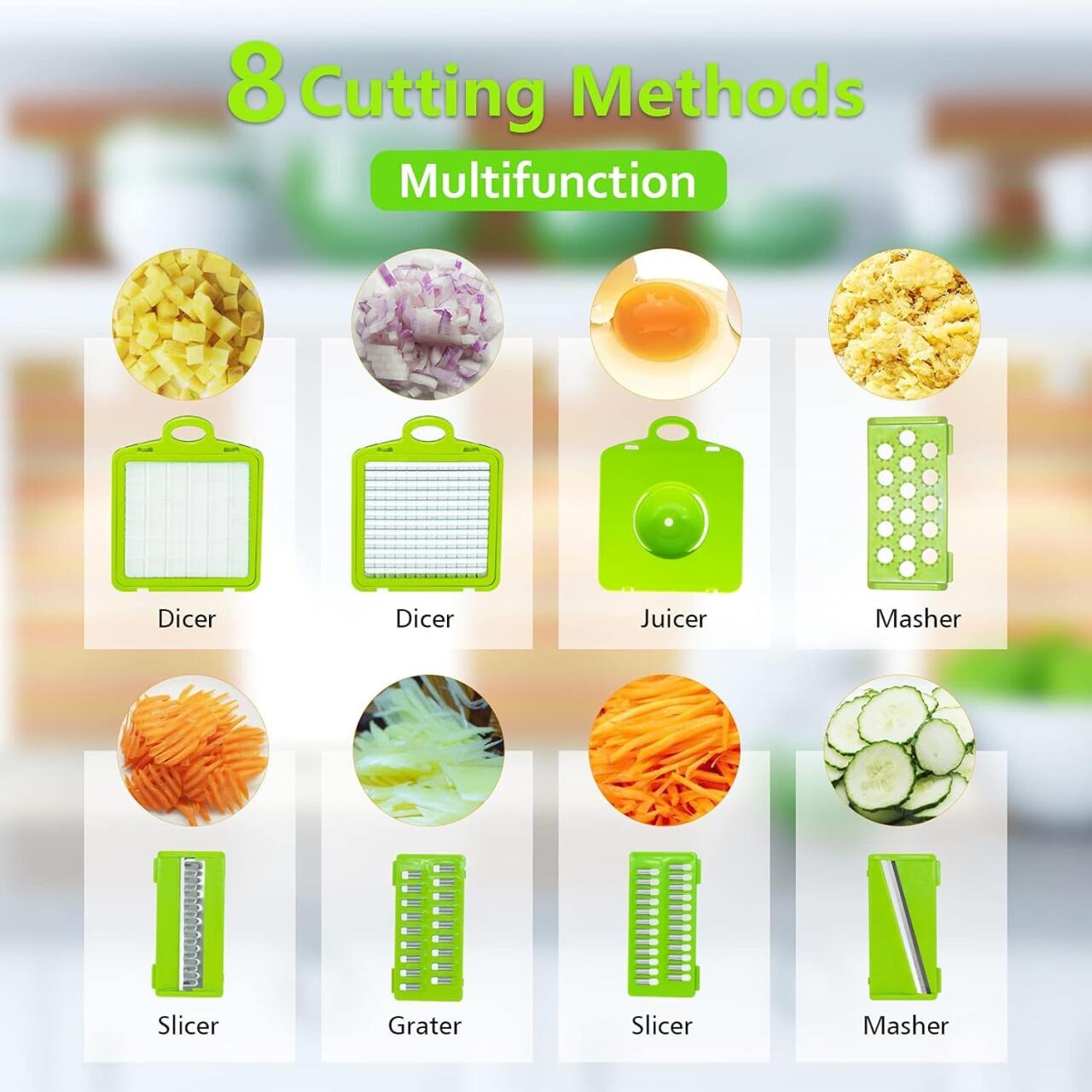 Cortador multifunción de Verduras 16 en 1 Mandolina de Cocina Profesional