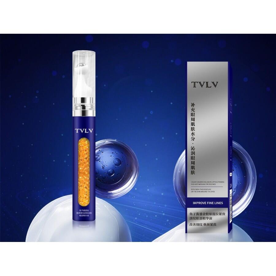 Sérum reafirmante y lifting para el contorno de ojos con caviar y colágeno dorado 15ml. tvlv